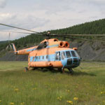 Взгляд из кабины вертолета - Колымские небо и земля