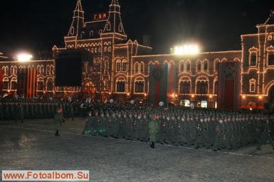 Ночная  репетиция Парада на Красной площади - фото 27706